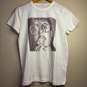 Marine Layer Summer Dreams Graphic Tee Shirt in Off White NWOT size M